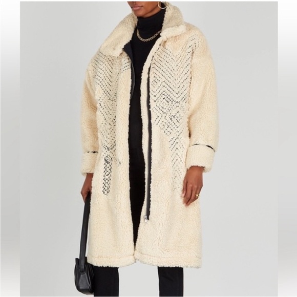 We The Free Avery Embroidered Teddy Coat - Picture 3 of 8